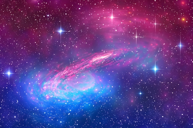 Fundo Pastel Cativante da Galáxia Uma Bela Tela Celestial