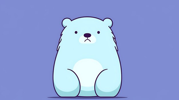 fundo pastel de desenho animado de urso bonito