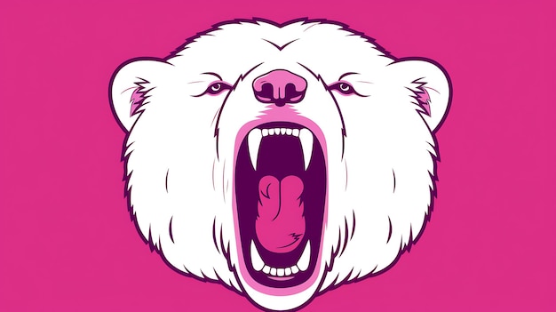 Foto fundo pastel de desenho animado de urso bonito