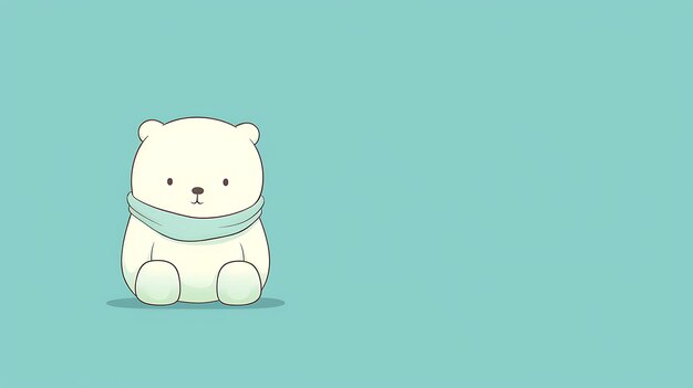 fundo pastel de desenho animado de urso bonito