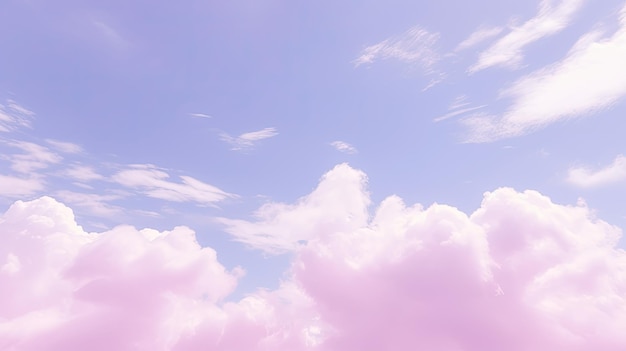 Fundo pastel do céu no feminino