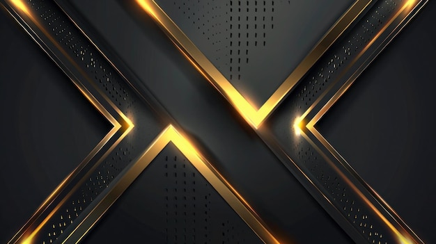 fundo preto com linhas douradas e pretas e fundo preto com um x dourado