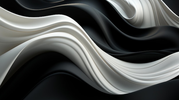 fundo preto com ondas abstratas