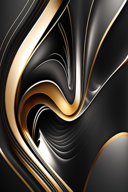 Fundo preto e dourado abstrato