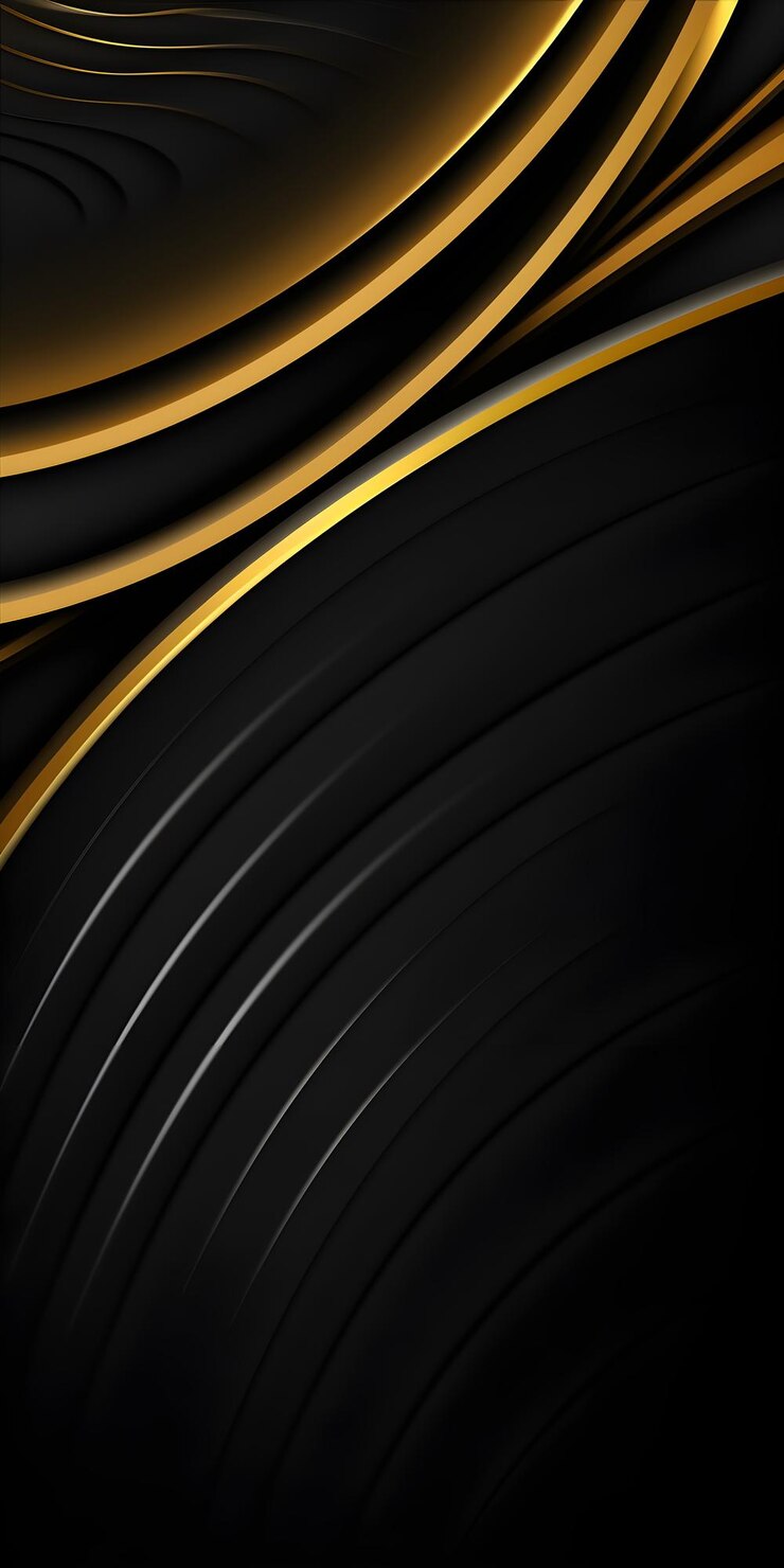 Foto fundo preto e dourado com padrão preto e dourado.