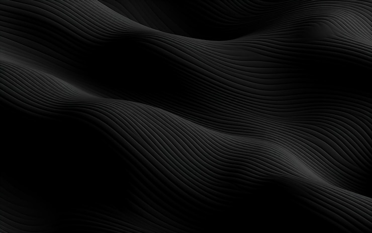 Foto fundo preto em gradiente com linhas onduladas