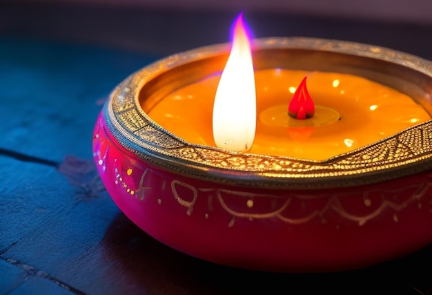 Fundo Puthandu Diwali Hindus com ornamento de ouro e cor de fundo quebrada para o Ano Novo Tamil