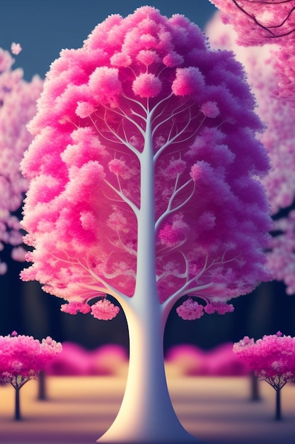 Foto fundo rosa 3d de luxo com papel de parede rosa com gradiente desfocado