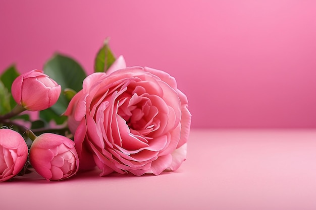 fundo rosa claro e detalhes na prisão com flores bonitas