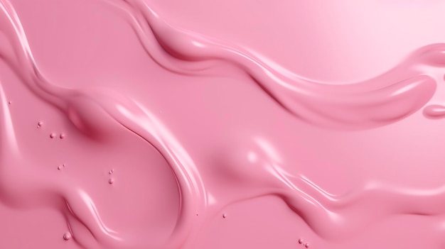 Fundo rosa com uma textura de gel cosmético Gel creme textura de amostra cosmética transparente roxa com bolhas no fundo roxo gerar ai
