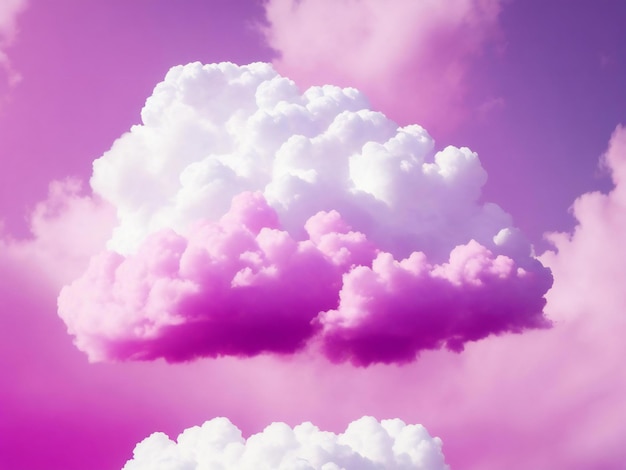 fundo rosa e roxo com uma nuvem branca ai gerado