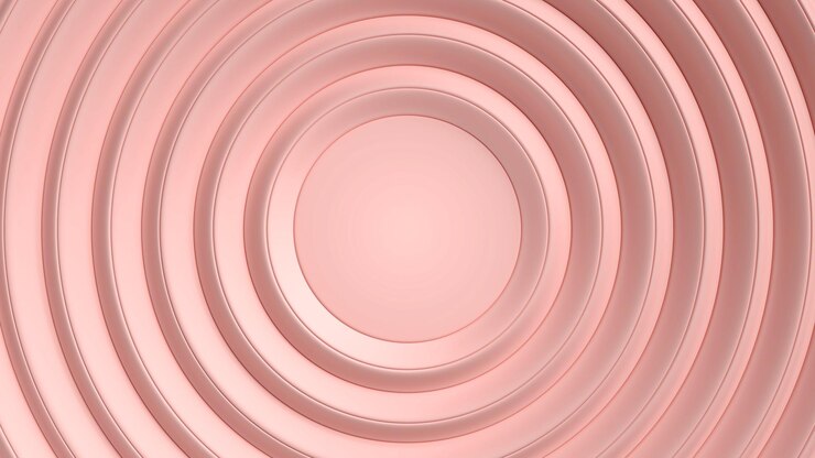 Fundo rosa pastel É uma nova cena de aparência de onda de água de design3D