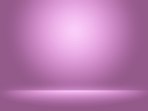 Fundo roxo abstrato com gradiente suave usado para sala de estúdio de produtos de modelos de web design