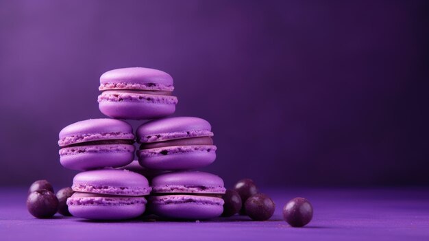 Fundo roxo com macarrões