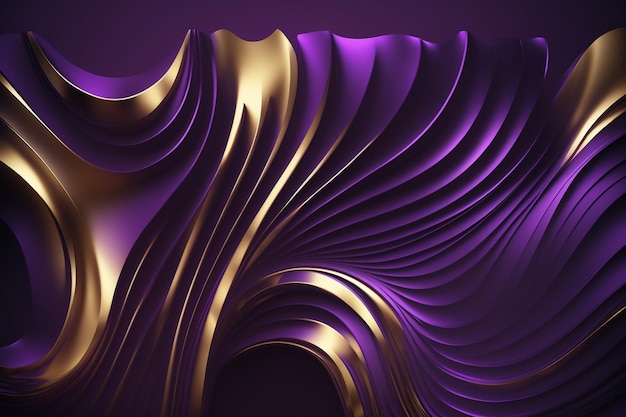 Fundo roxo com um padrão de ouro