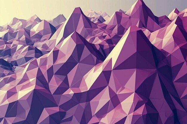 Fundo roxo lowpoly