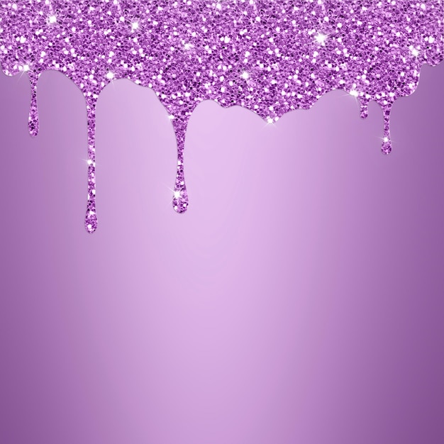 Fundo roxo violeta pingando textura de glitter