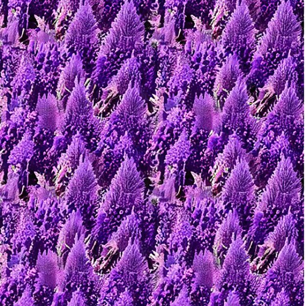 Fundo sem costura inspirado em um campo de lavanda com seus suaves tons roxos