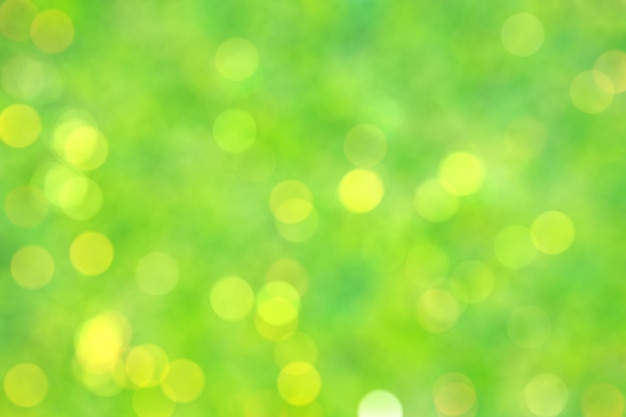 Fundo suave de bokeh amarelo verde