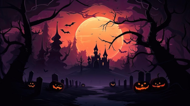 Fundo temático do Dia de Halloween