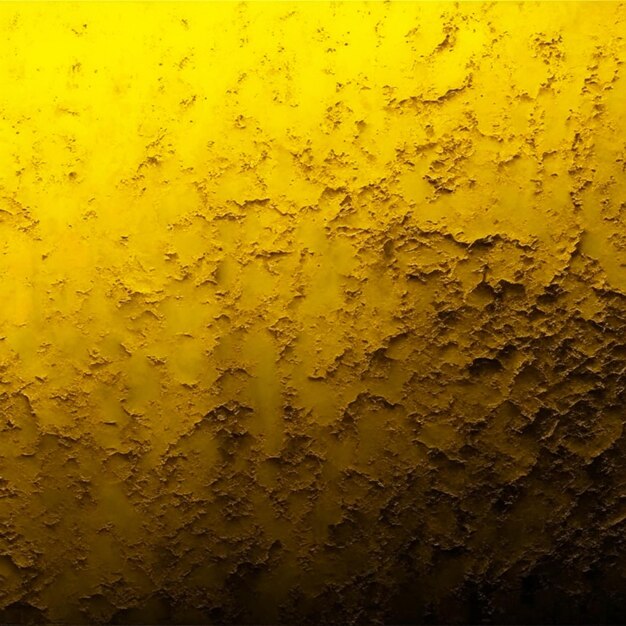 Fundo texturizado de parede amarelo bruto e grunge