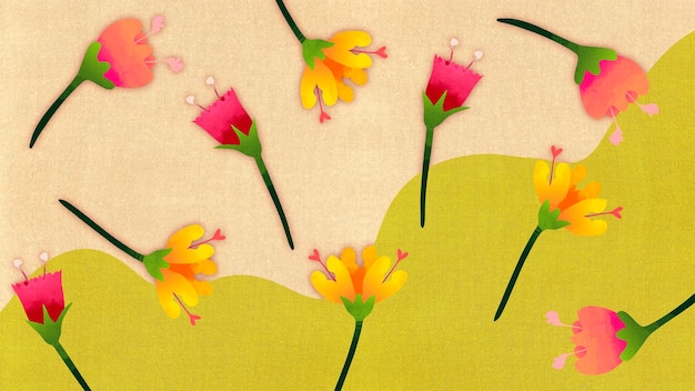 Fundo texturizado de tecido bonito de primavera de flores