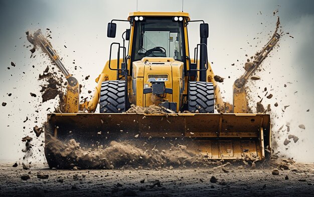 fundo transparente de bulldozer