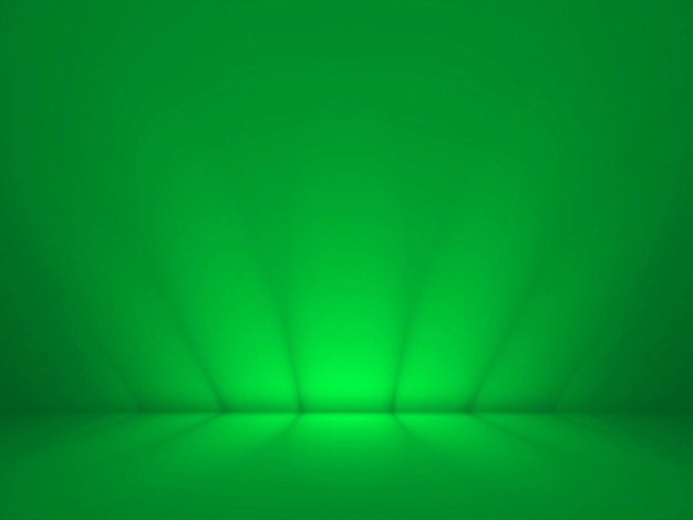 Foto fundo verde abstrato com gradiente suave usado para sala de estúdio de produtos de modelos de web design