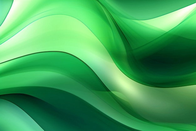 Fundo verde abstrato com linhas lisas