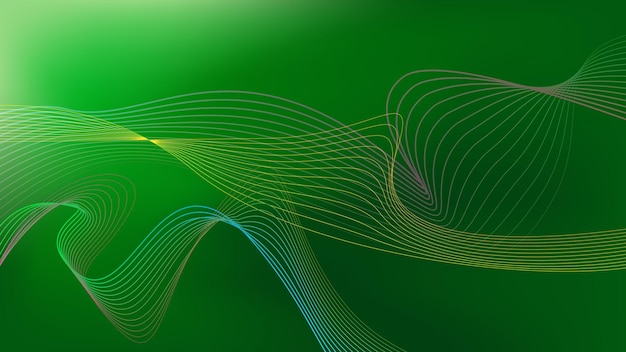 Fundo verde abstrato monocromático gradiente