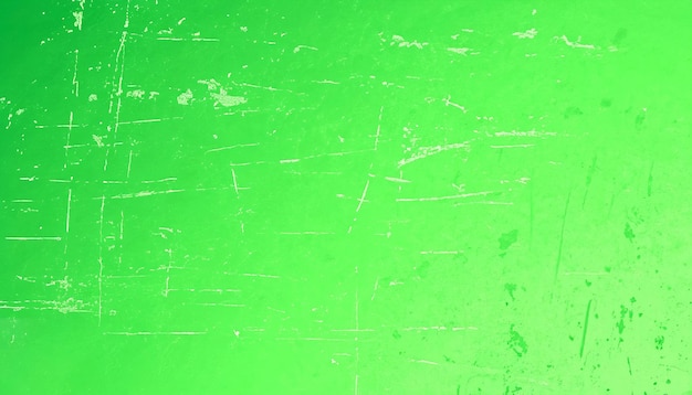 Fundo verde brilhante abstrato com um efeito de gradiente textura grunge vintage de angústia antiga com arranhões arranhões e marcas