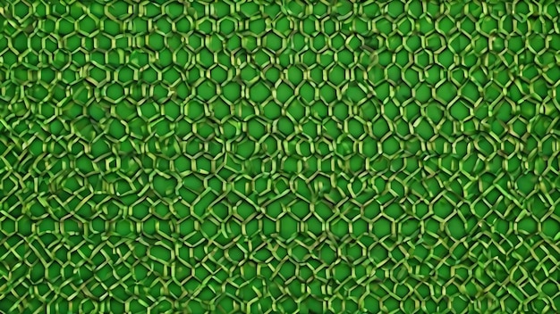 Fundo verde com um padrão de quadrados e linhas