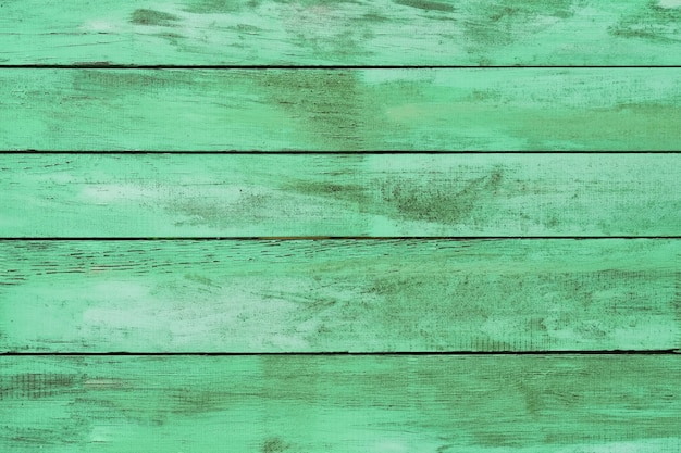 Fundo verde de madeira sujo velho. Fundo abstrato. Vista superior, copie o espaço para o texto