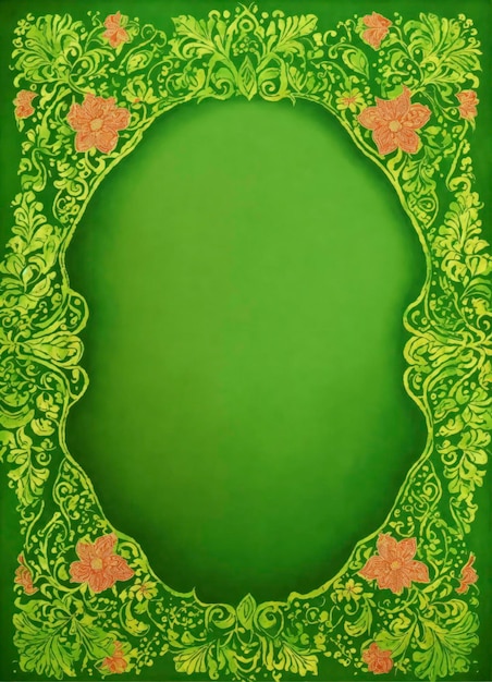 fundo verde estilo batik