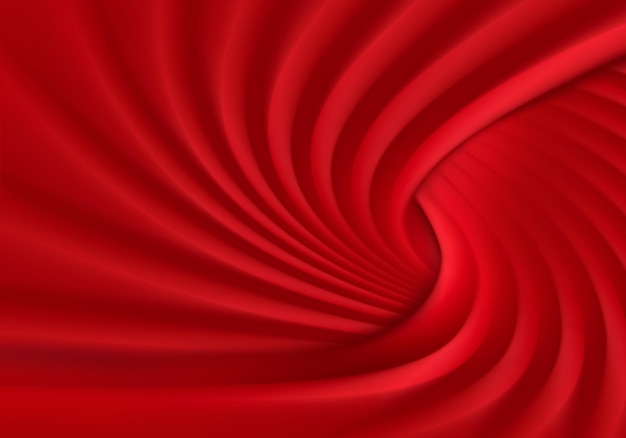 Fundo vermelho abstrato com ondas fluidas