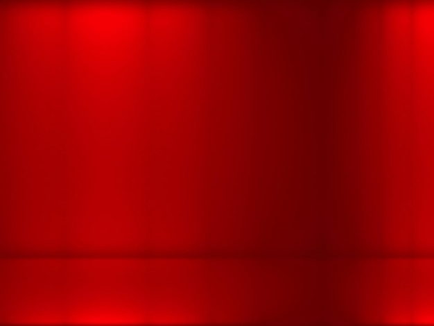 Fundo vermelho abstrato para modelos de web design e estúdio de produtos com cor de gradiente suave