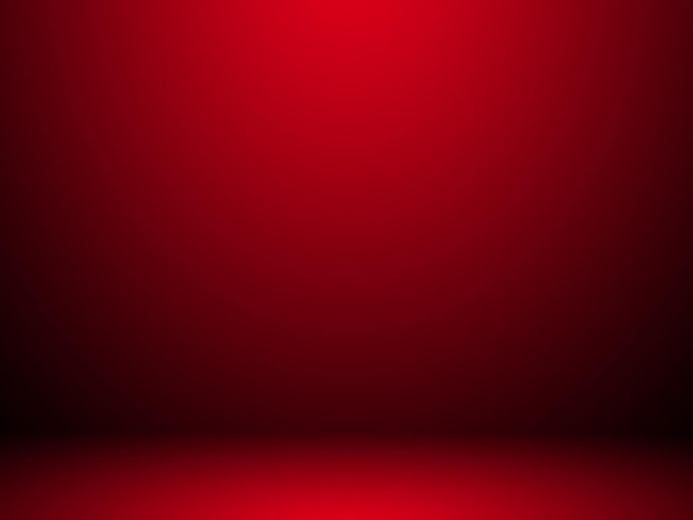 Fundo vermelho abstrato para modelos de web design e estúdio de produtos com cor de gradiente suave