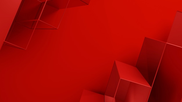 fundo vermelho com malha de baixo poli