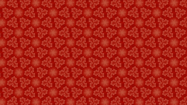 Fundo vermelho com um padrão de flores