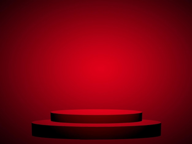 Fundo vermelho de estúdio simples