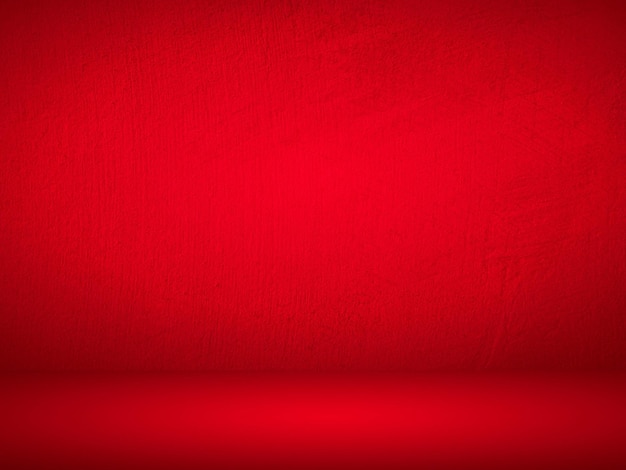 Foto fundo vermelho e branco do quarto vazio