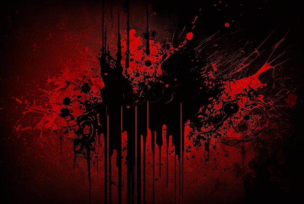 fundo vermelho e preto angustiado e sujo fundo horror generativo ai