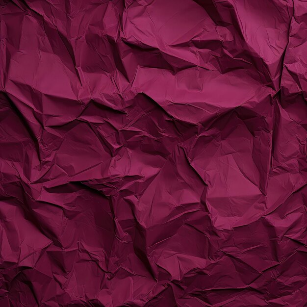 Foto fundo vermelho escuro de embrulho de papel amassado burgundy folha de papel amassado top view the cre