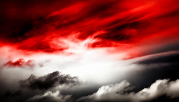 fundo vermelho escuro dramático céu sangrento de fogo fantastico fundo dourado do pôr-do-sol