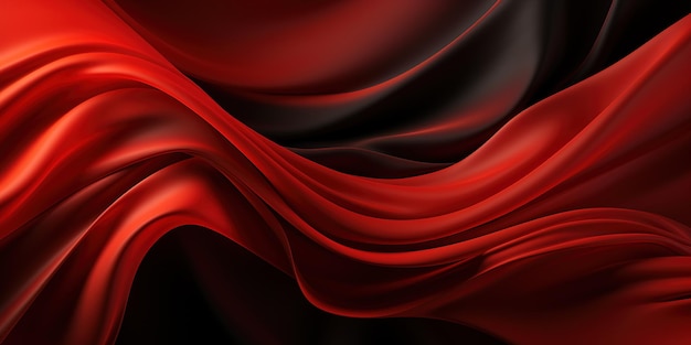 fundo vermelho preto elegante abstrato tecido de cetim de seda com dobras bonitas fundo vermelho escuro luxuoso com linhas onduladas aniversário de namoro aniversário de aniversário conceito de feriado