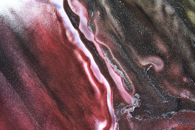 Fundo versicolor abstrato Arte fluida de luxo Salpicos de ondas e manchas de tintas de tinta de álcool acrílico sob a água Textura de mármore multicolorida