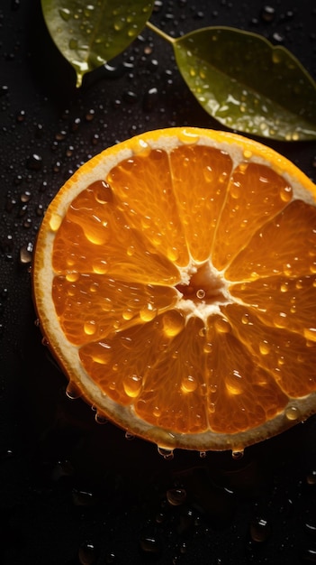 Fundo vertical de frutas laranja orgânicas frescas