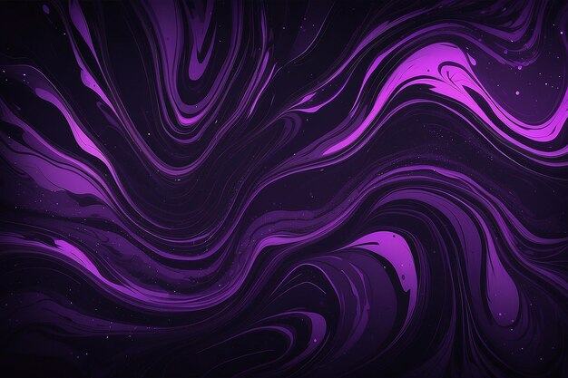 Foto fundo vetorial roxo escuro com formas de lava ilustração abstrata brilhante com linhas retorcidas