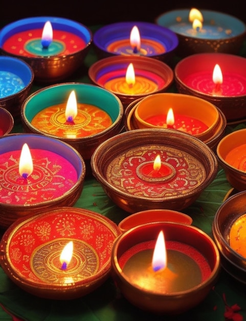 fundo vibrante de Diwali