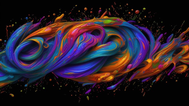 Fundos de cores fluidas de linha abstrata para design moderno